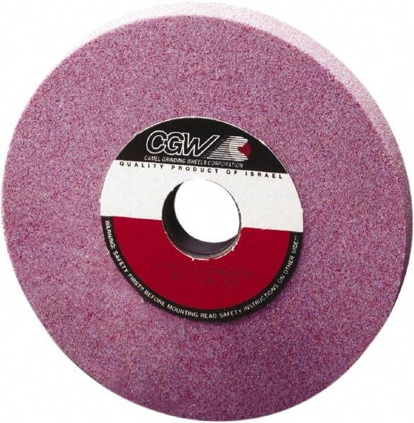 Camel Grinding Wheels - 7" Diam x 1-1/4" Hole x 1/2" Thick, J Hardness, 60 Grit Surface Grinding Wheel - Ceramic, Type 1, Medium Grade, Vitrified Bond, No Recess - All Tool & Supply