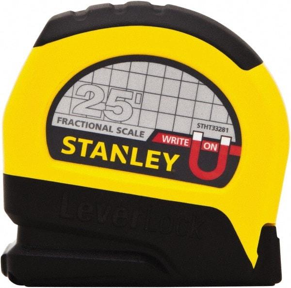 Stanley - 25' x 1" Tape Measure - 1/16" Graduation - All Tool & Supply