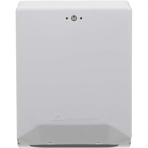 Manual, Metal Paper Towel Dispenser 15-1/2″ High x 11-3/4″ Wide x 4-7/16″ Deep, 300 C-Fold, 600 Multifold, 500 Senior Multifold, White