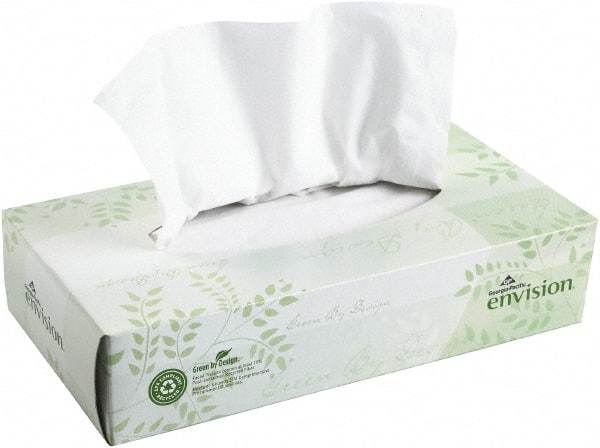 Georgia Pacific - Flat Box of White Facial Tissues - 2 Ply, Recycled Fibers - All Tool & Supply