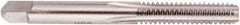 Regal Cutting Tools - 7/8-9 UNC 3B 4 Flute Bright Finish High Speed Steel Straight Flute Standard Hand Tap - Bottoming, Left Hand Thread, 4-11/16" OAL, 2-7/32" Thread Length, H4 Limit, Oversize - Exact Industrial Supply