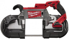 Milwaukee Tool - 18 Volt, 44-7/8" Blade, 380 SFPM Cordless Portable Bandsaw - 5" (Round) & 5 x 5" (Rectangle) Cutting Capacity, Lithium-Ion Battery Not Included - All Tool & Supply