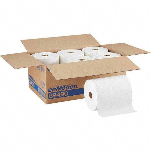 Georgia Pacific - Hard Roll of 1 Ply White Paper Towels - 10" Wide, 800' Roll Length - All Tool & Supply