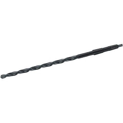 Walter-Titex - 33mm, 4MT 118° Point High Speed Steel Taper Shank Drill Bit - Oxide Finish, 320mm Flute Length, 505mm OAL, Spiral Flute, Series A4611 - All Tool & Supply