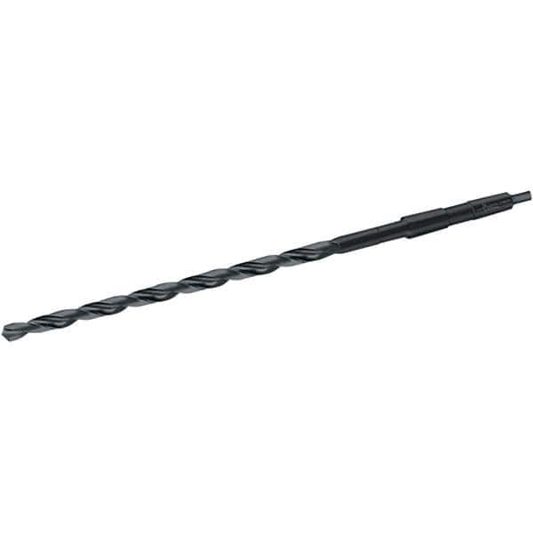 Walter-Titex - 34mm, 4MT 118° Point High Speed Steel Taper Shank Drill Bit - Oxide Finish, 340mm Flute Length, 530mm OAL, Spiral Flute, Series A4611 - All Tool & Supply