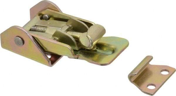 Value Collection - 3-13/32" Long x 1-3/16" Wide, Adjustable Toggle Latch - Steel, with Yellow Chromate Finish - All Tool & Supply