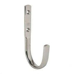 Sugatsune - 5/8" Wide x 4-3/4" High x 15/64" Thick, Wall Hook - 2-11/16" Projection, Polished - All Tool & Supply