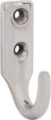 Sugatsune - 15/32" Wide x 1-9/16" High x 5/32" Thick, Wall Hook - 1-1/32" Projection, Polished - All Tool & Supply