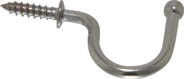 Sugatsune - 1-3/8" High x 11/64" Thick, Coat & Hat Hooks - 1-17/32" Projection, Polished - All Tool & Supply