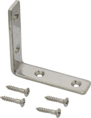 Sugatsune - 2-13/32" Long x 19/32" Wide, 18-8 Stainless Steel, Corner Brackets - All Tool & Supply