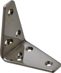 Sugatsune - 2-3/16" Long x 1-3/8" Wide, 18-8 Stainless Steel, Wide Corner Brackets - All Tool & Supply