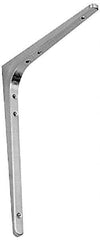 Sugatsune - 78 Lb Capacity, Satin Stainless Steel Coated, Shelf Bracket - 9-7/16" Long, 11-7/8" Wide - All Tool & Supply