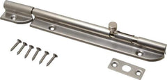 Sugatsune - 7-3/8" Long, 1-1/16" Wide Stainless Steel Barrel Bolts - Nickel Plated - All Tool & Supply