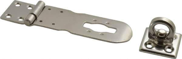 Sugatsune - 4-23/32" Long x 1-9/16" Wide, Durable Hasp - Stainless Steel - All Tool & Supply