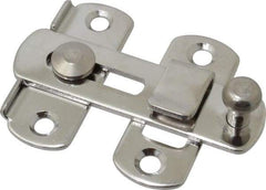 Sugatsune - 2-3/4" Long x 2" Wide, Slide Bar Latch - Stainless Steel, with Polished Finish - All Tool & Supply