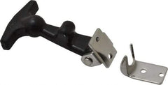 Value Collection - 2" Long x 1-27/32" Wide x 7/8" High, Hood Latch - Rubber & Steel, with Black Finish - All Tool & Supply