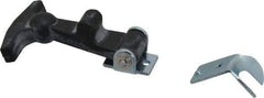 Value Collection - 2" Long x 1-27/32" Wide x 7/8" High, Hood Latch - Rubber & Steel, with Zinc Finish - All Tool & Supply