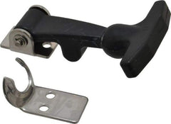 Value Collection - 4-1/32" Long x 2-13/32" Wide x 1-1/8" High, Hood Latch - Rubber & Steel, with Black Finish - All Tool & Supply