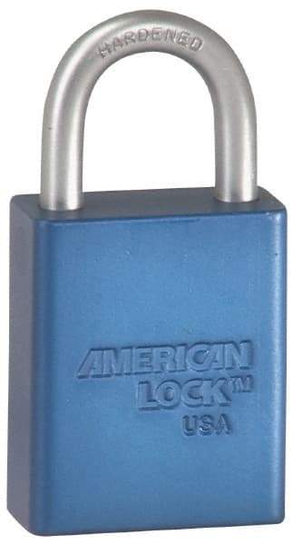 American Lock - Keyed Alike Conductive Lockout Padlock - 3" Shackle Clearance, 1/4" Shackle Diam, 1.8" Body Height x 1-1/2" Body Width, Green, 5 Pins - All Tool & Supply