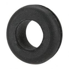 Made in USA - 5/8" OD, 7/32" Thick Flexible Grommet - Rubber, 7/16" Slot Diam x 1/32" Slot Width - All Tool & Supply