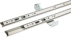 Knape & Vogt - 22" Slide Length, Chrome Variable-Height Pencil Drawer Slide - 3/4" Wide - All Tool & Supply