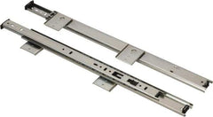 Knape & Vogt - 16" Slide Length, Chrome Variable-Height Keyboard Slide - Chrome Finish - All Tool & Supply