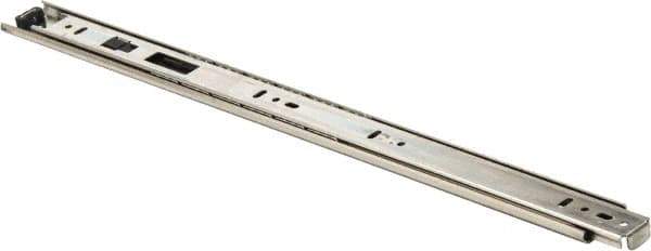 Knape & Vogt - 18" Slide Length, 13.5" Travel Length, Chrome Drawer Slide - Chrome Finish - All Tool & Supply