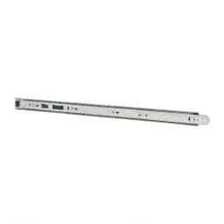 Knape & Vogt - 22" Slide Length, 16.5" Travel Length, Chrome Drawer Slide - Chrome Finish - All Tool & Supply