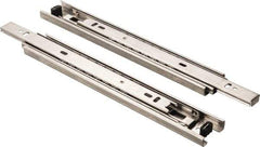 Knape & Vogt - 22" Slide Length, Chrome Box or Vertical File Drawer Slide - 18" Wide, Chrome Finish - All Tool & Supply