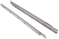 Knape & Vogt - 600mm Slide Length, 450mm Travel Length, Steel Epoxy-Coated Drawer Slide - White Epoxy Finish - All Tool & Supply