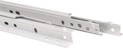 Knape & Vogt - 650mm Slide Length, 487mm Travel Length, Steel Epoxy-Coated Drawer Slide - White Epoxy Finish - All Tool & Supply