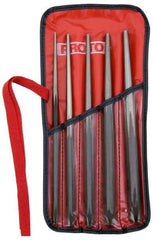 Proto - 5 Piece, 1/8 to 5/16", Drift Punch Set - Hex Shank, Comes in Pouch - All Tool & Supply