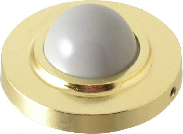 Value Collection - 2-1/2" Projection Convex Wall Bumper - Wall Mount, Brass Finish - All Tool & Supply