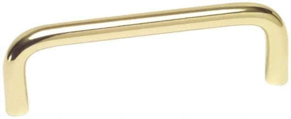 Value Collection - Pulls - Bright Brass Finish, Brass, 4" Center to Center - All Tool & Supply