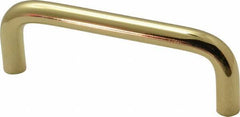 Value Collection - Pulls - Bright Brass Finish, Brass, 3" Center to Center - All Tool & Supply