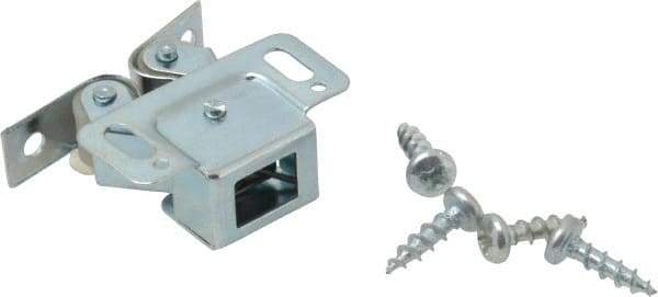 Value Collection - 1-1/4" Long x 1-1/8" Wide Double Nylon Roller Latch - Aluminum Finish - All Tool & Supply