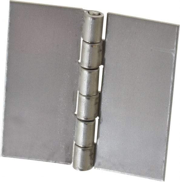 Made in USA - 1-1/2" Wide x 0.035" Thick, Blank Butt Hinge - Stainless Steel, Polished Finish - All Tool & Supply