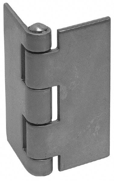 Made in USA - 1-1/2" Wide x 0.05" Thick, Blank Butt Hinge - Steel, Plain Finish - All Tool & Supply