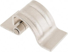 Made in USA - 1-1/4" Wide x 0.09" Thick, Concealed Hinge - Aluminum, Plain Finish - All Tool & Supply