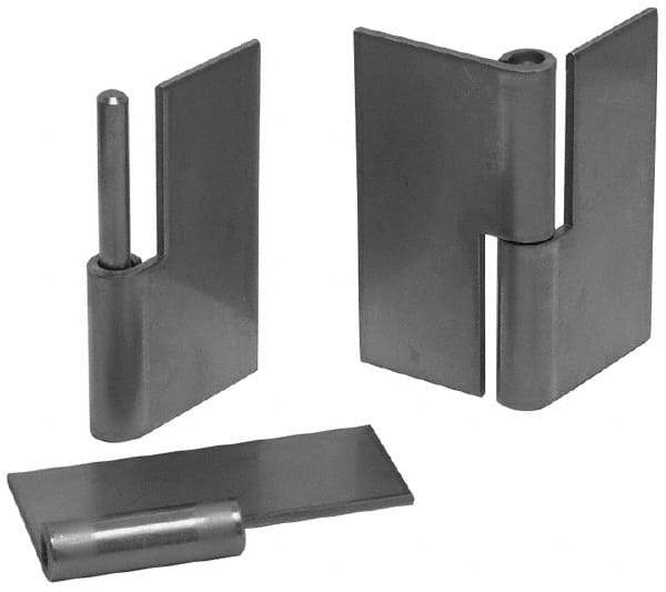 Made in USA - 1.68" Wide x 0.075" Thick, Slip Joint Hinge - Steel, Plain Finish - All Tool & Supply