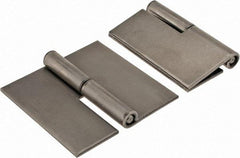 Made in USA - 3" Wide x 0.09" Thick, Slip Joint Hinge - Steel, Plain Finish - All Tool & Supply