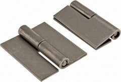 Made in USA - 1.68" Wide x 0.075" Thick, Slip Joint Hinge - Stainless Steel, Plain Finish - All Tool & Supply