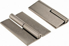 Made in USA - 2" Wide x 0.093" Thick, Slip Joint Hinge - Stainless Steel, Plain Finish - All Tool & Supply