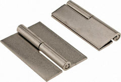 Made in USA - 2" Wide x 0.093" Thick, Slip Joint Hinge - Stainless Steel, Plain Finish - All Tool & Supply