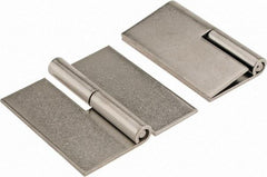 Made in USA - 3" Wide x 0.093" Thick, Slip Joint Hinge - Stainless Steel, Plain Finish - All Tool & Supply