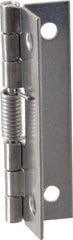 Value Collection - 2" Long x 1" Wide x 0.035" Thick, Spring Hinge - Stainless Steel, Plain Finish - All Tool & Supply