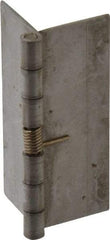 Value Collection - 1-3/4" Long x 1-1/2" Wide x 0.035" Thick, Spring Hinge - Steel, Plain Finish - All Tool & Supply