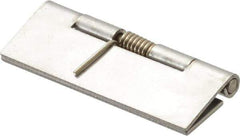 Value Collection - 1-1/4" Long x 3/4" Wide x 0.025" Thick, Spring Hinge - Stainless Steel, Plain Finish - All Tool & Supply