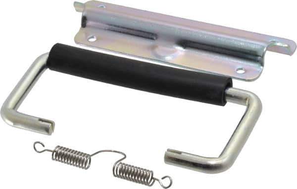 Value Collection - Full Plate Chest Handle with 90° Stop - 5-1/4" Wide x 3-1/4" High, Zinc Plated - All Tool & Supply