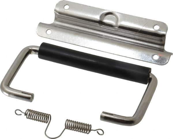 Value Collection - Full Plate Chest Handle with 90° Stop - 5-1/4" Wide x 3-1/4" High, Polished - All Tool & Supply